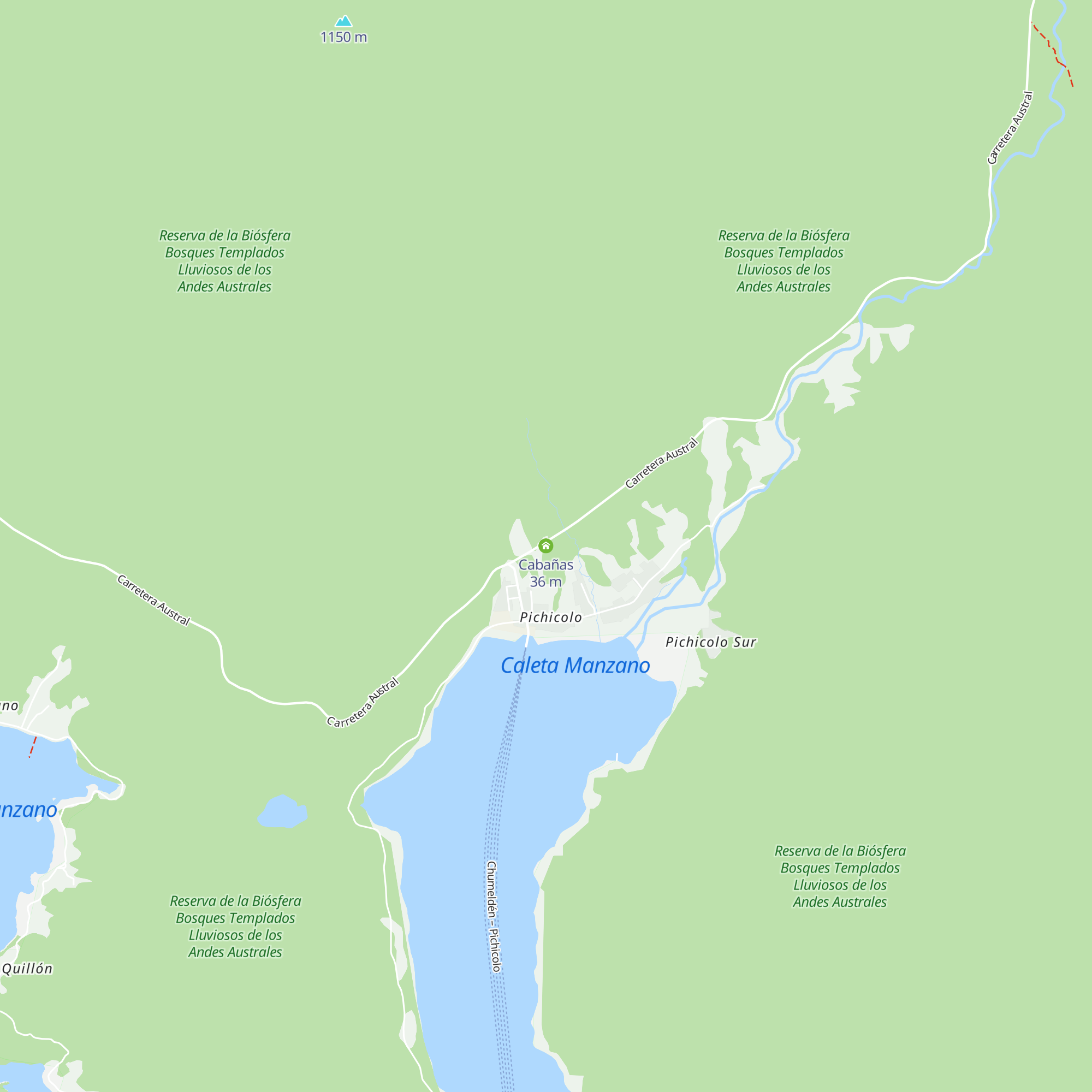 Cabañas map