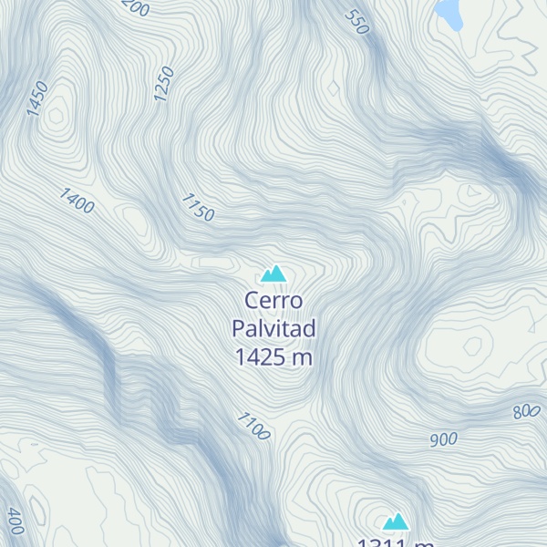 Map of Cerro Palvitad