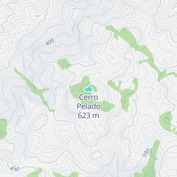 Map of Cerro Pelado