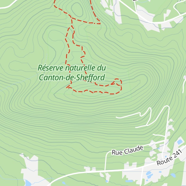 Map of Mont Shefford Sud