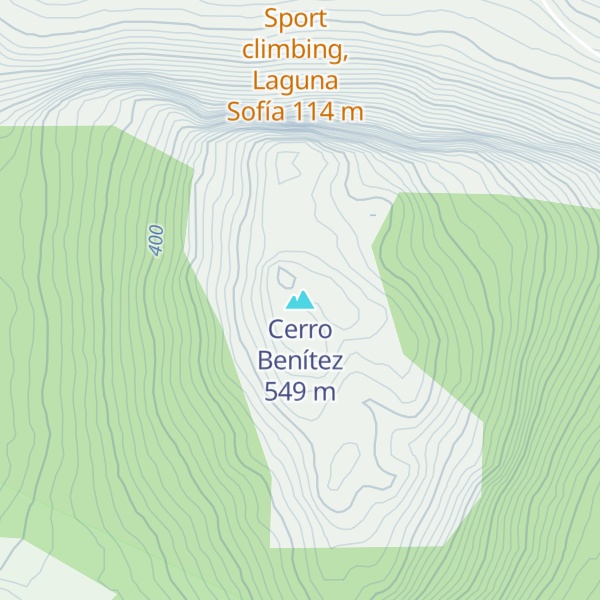 Map of Cerro Benítez