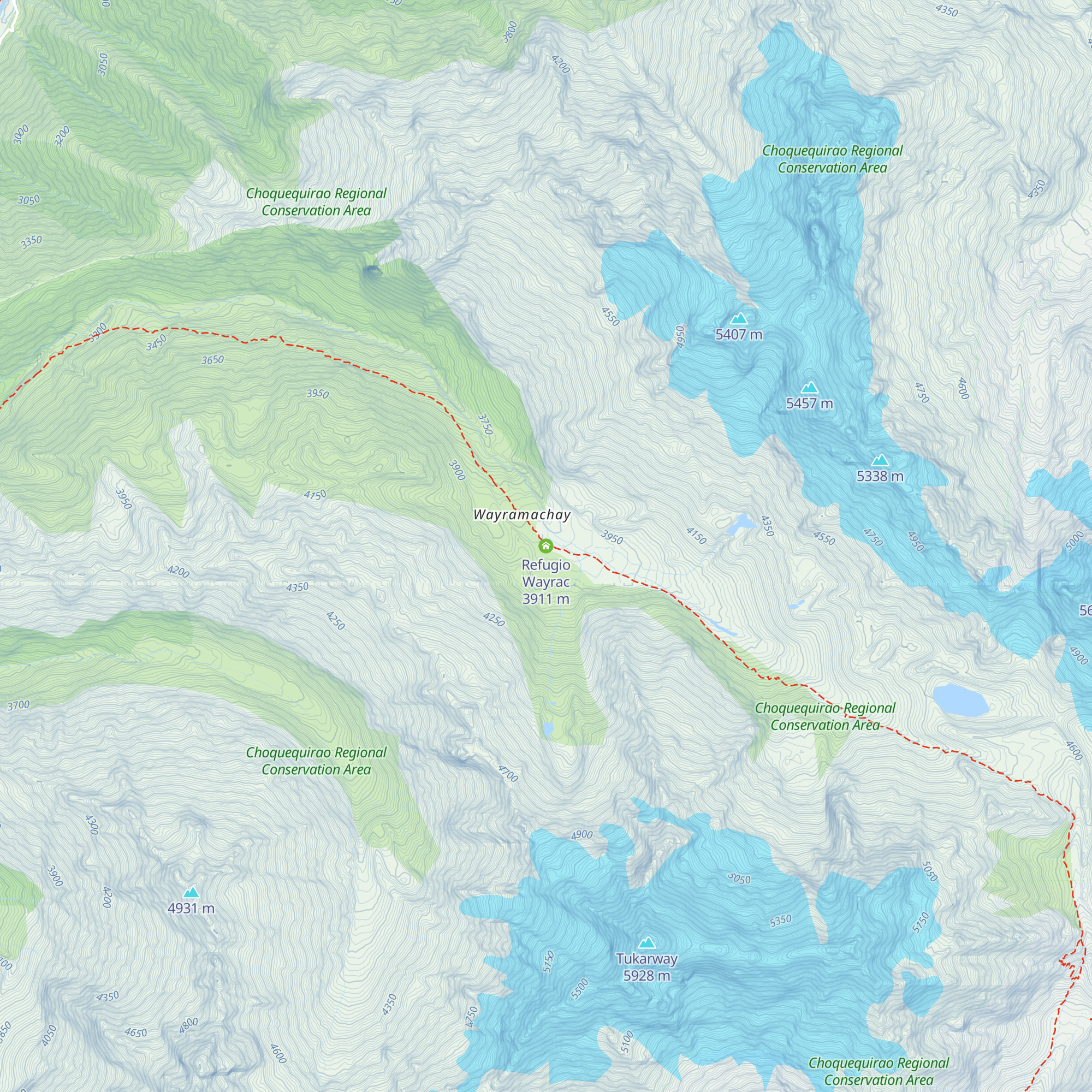 Refugio Wayrac map