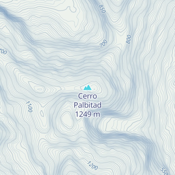 Map of Cerro Palbitad