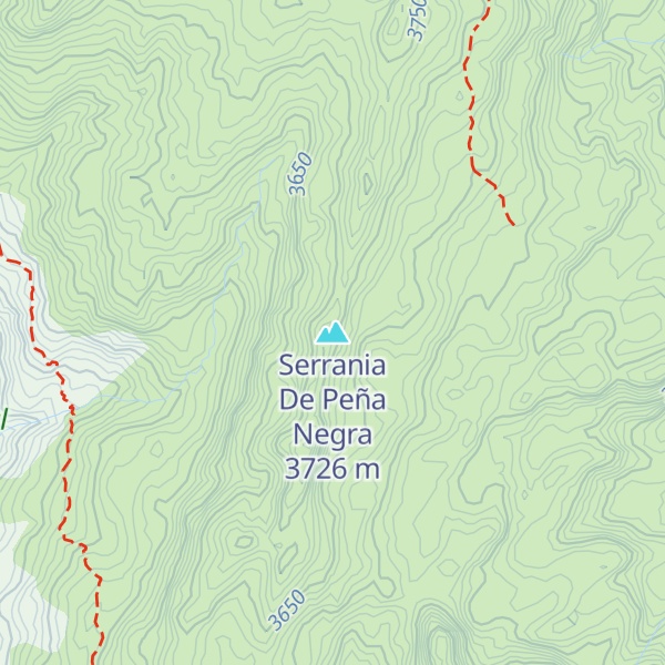 Map of Serrania De Peña Negra