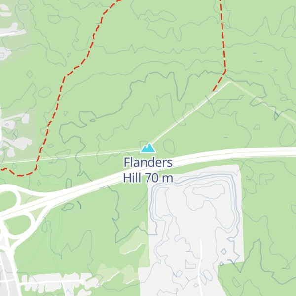 Map of Flanders Hill