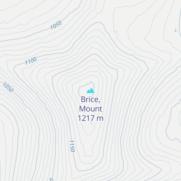 Map of Brice, Mount