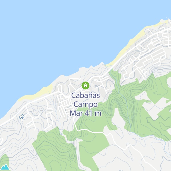 Map of Cabañas Campo Mar