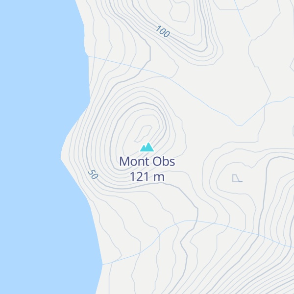 Map of Mont Obs