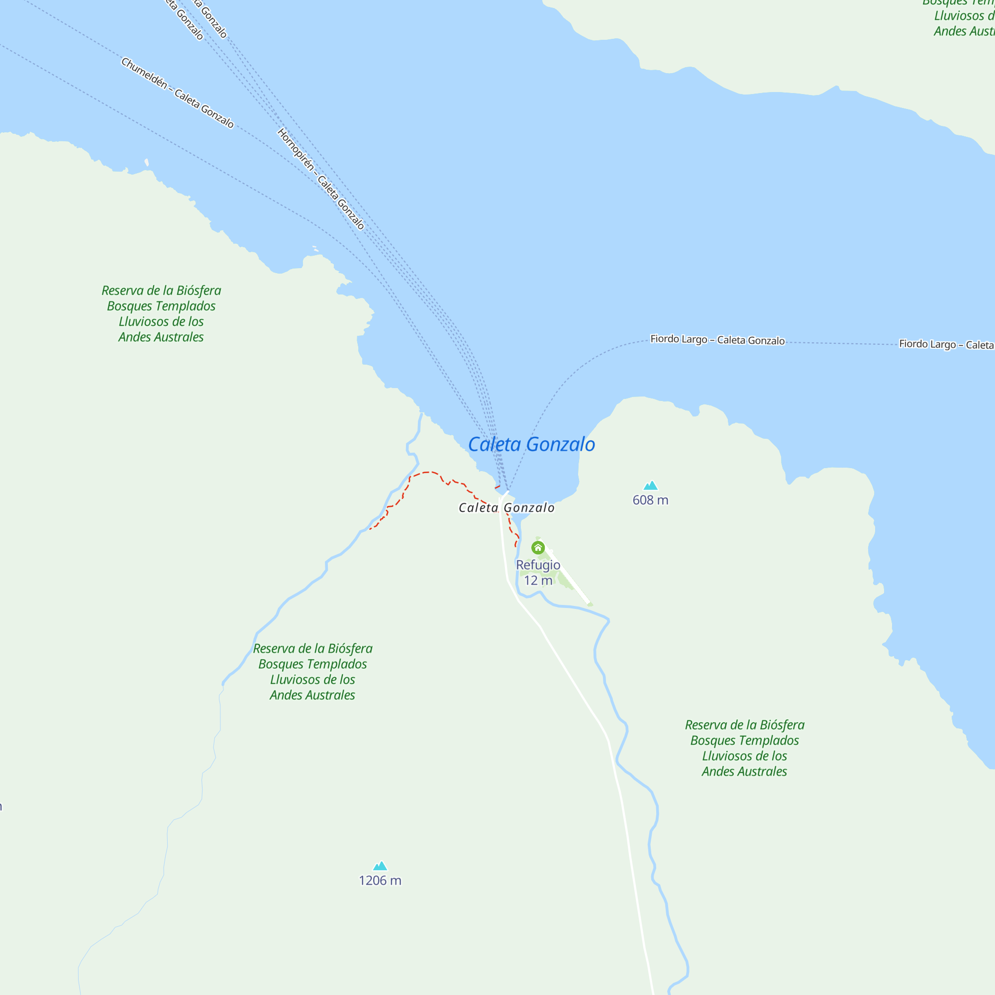 Cabañas Caleta Gonzalo map
