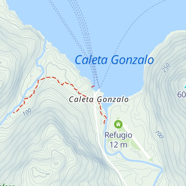 Map of Cabañas Caleta Gonzalo