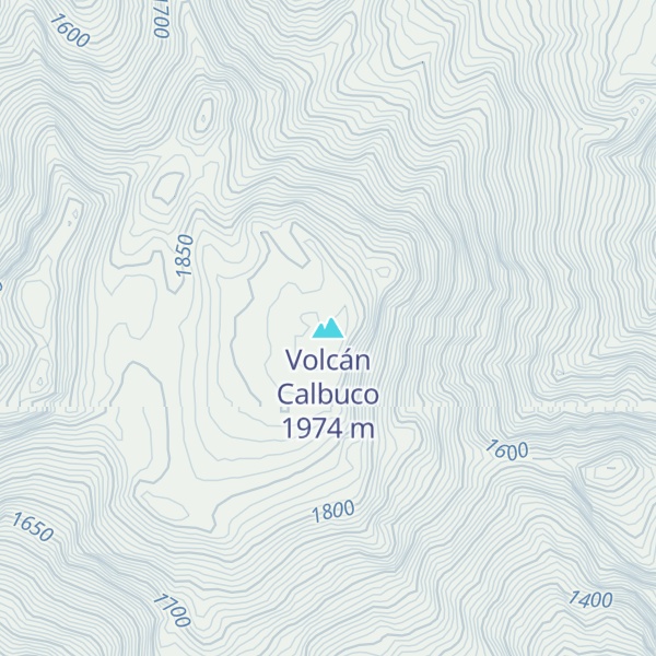 Map of Volcán Calbuco