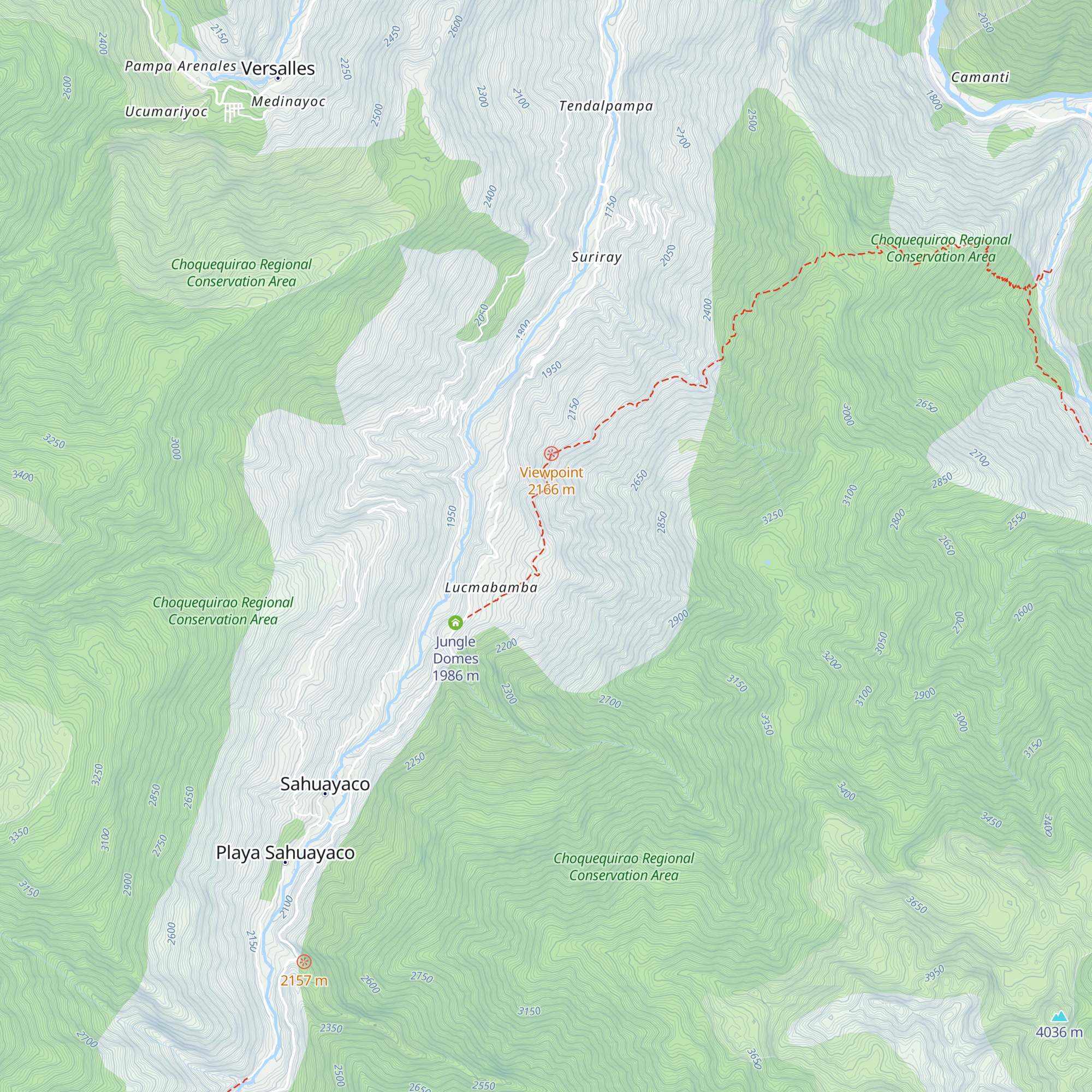 Lucma Lodge map