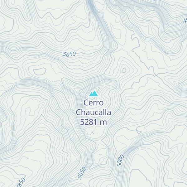 Map of Cerro Chaucalla