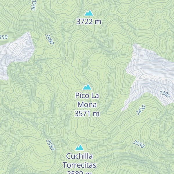 Map of Pico La Mona
