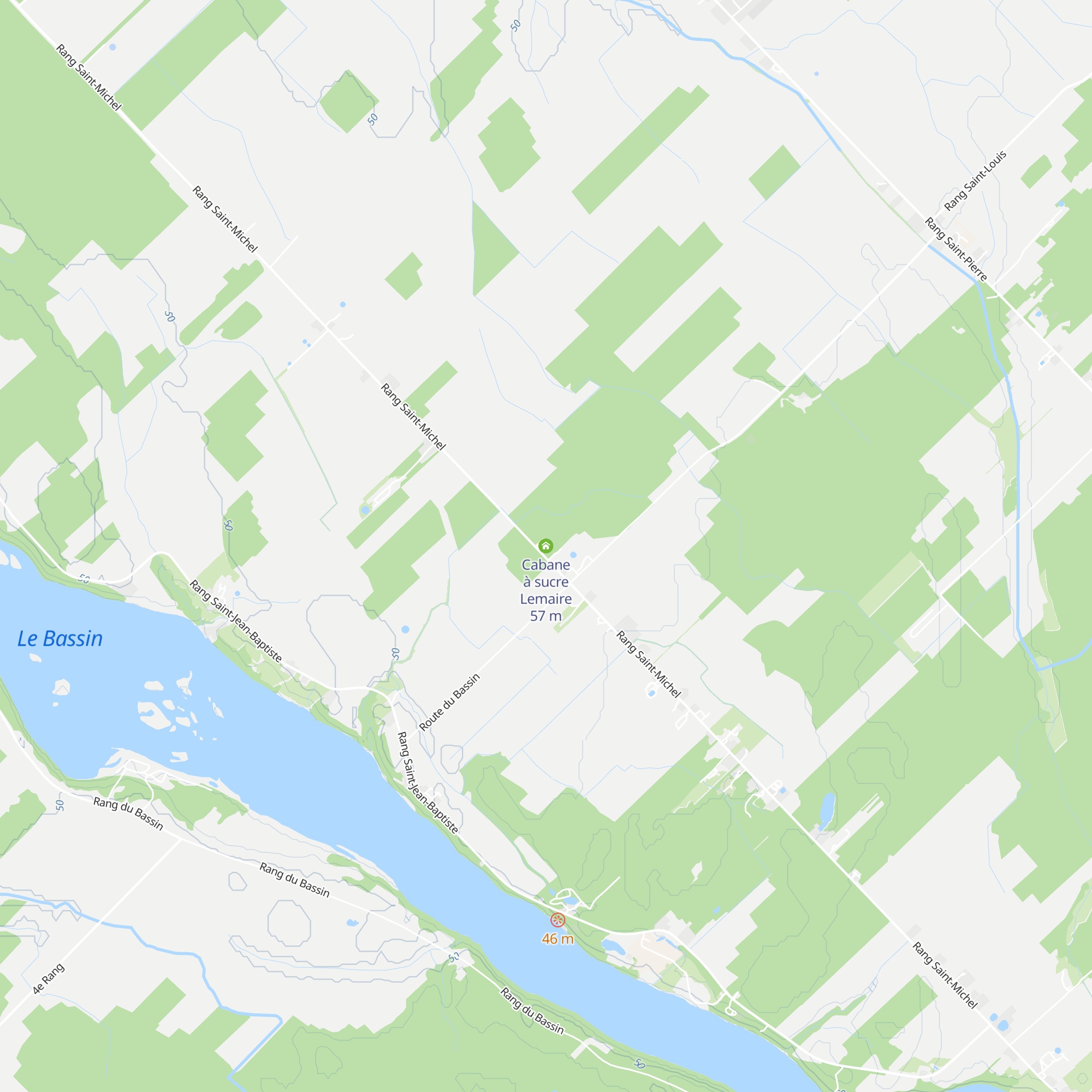 Cabane à sucre Lemaire map