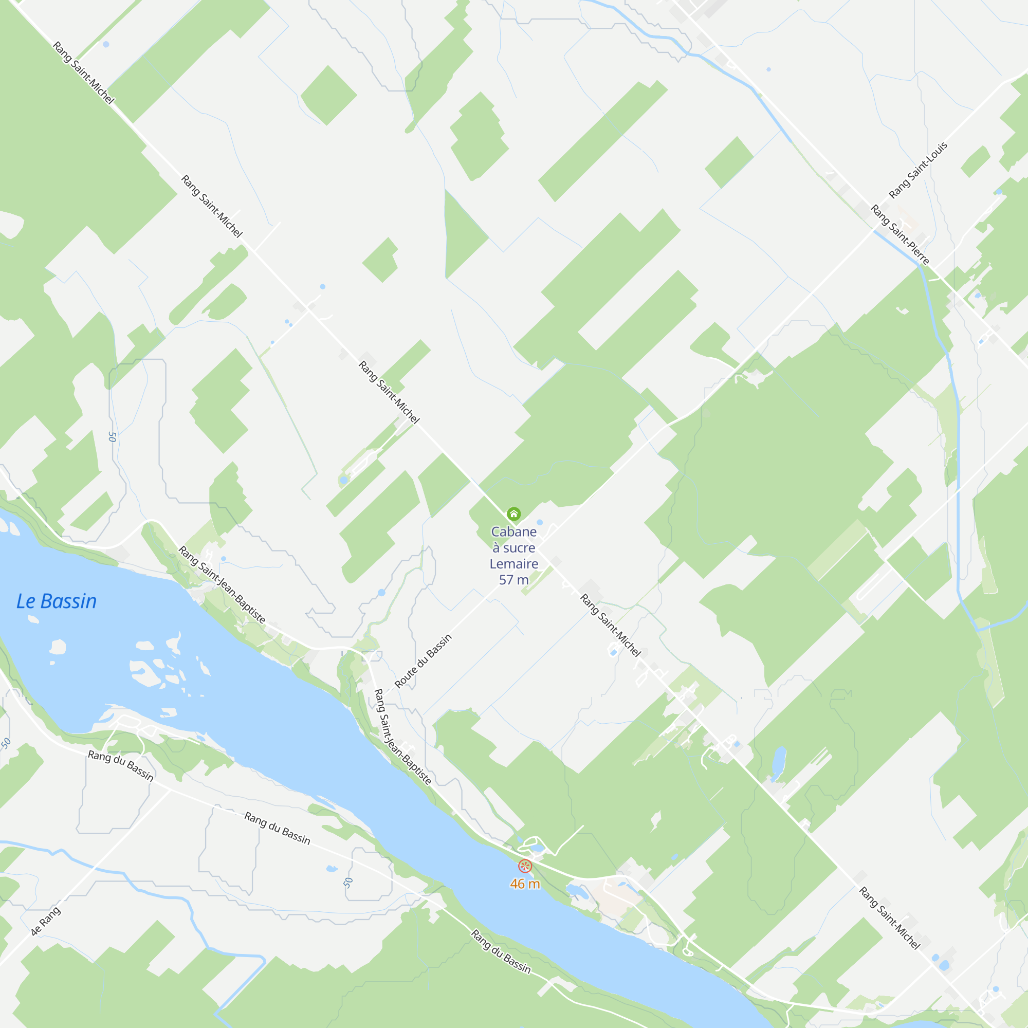 Cabane à sucre Lemaire map
