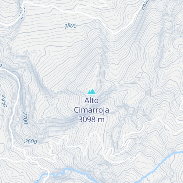 Map of Alto Cimarroja