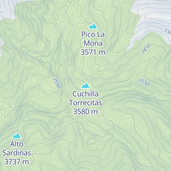Map of Cuchilla Torrecitas