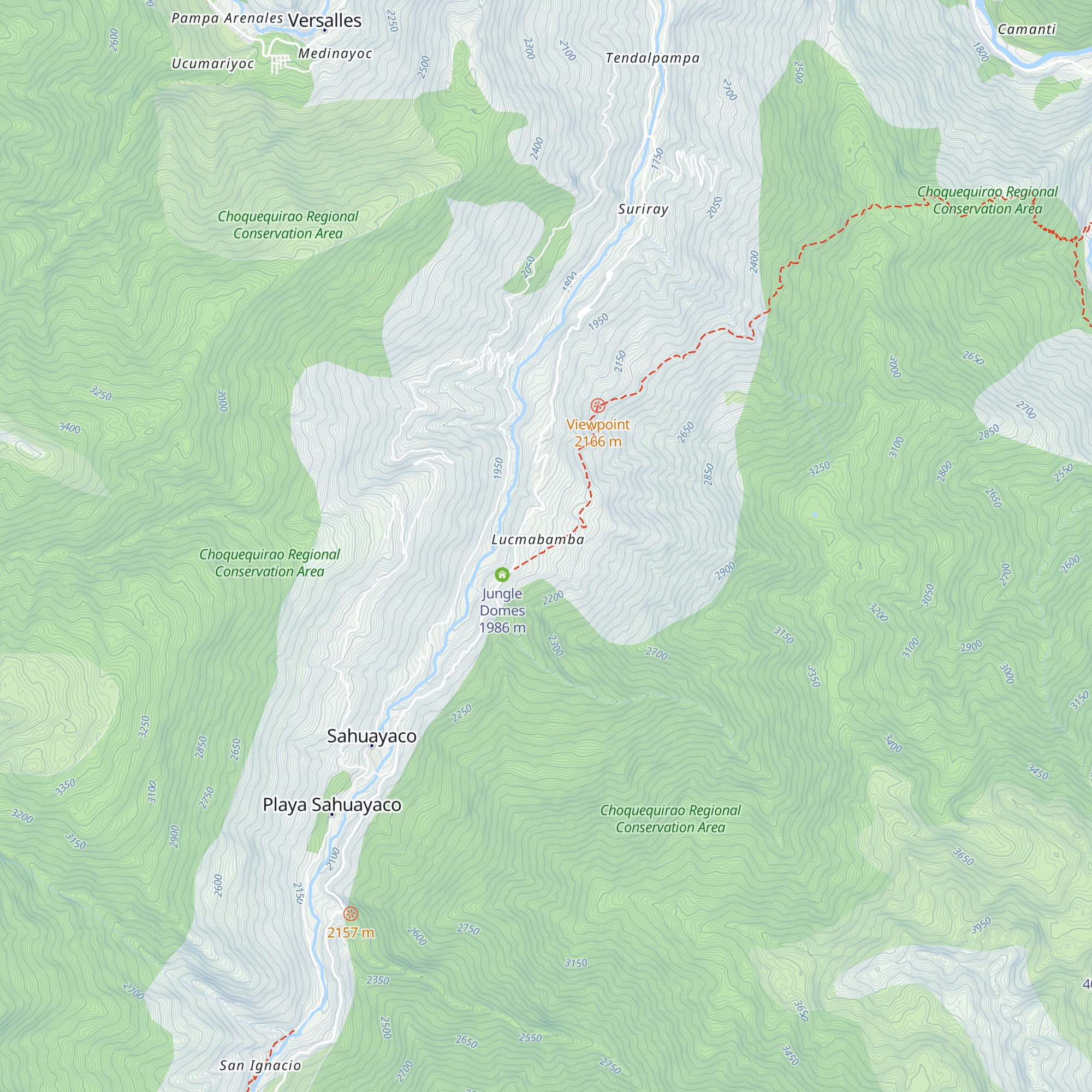 Refugio de Mery map