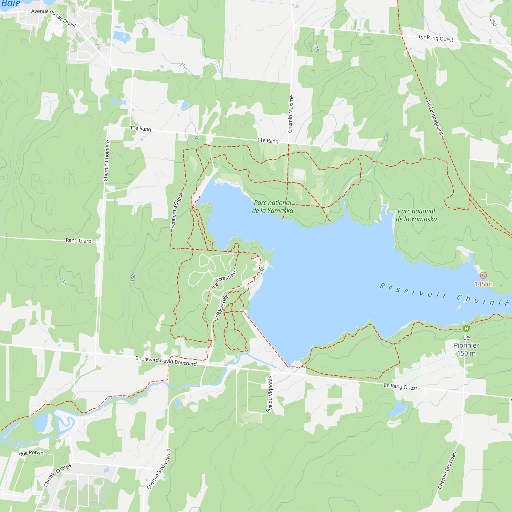 Choinière map
