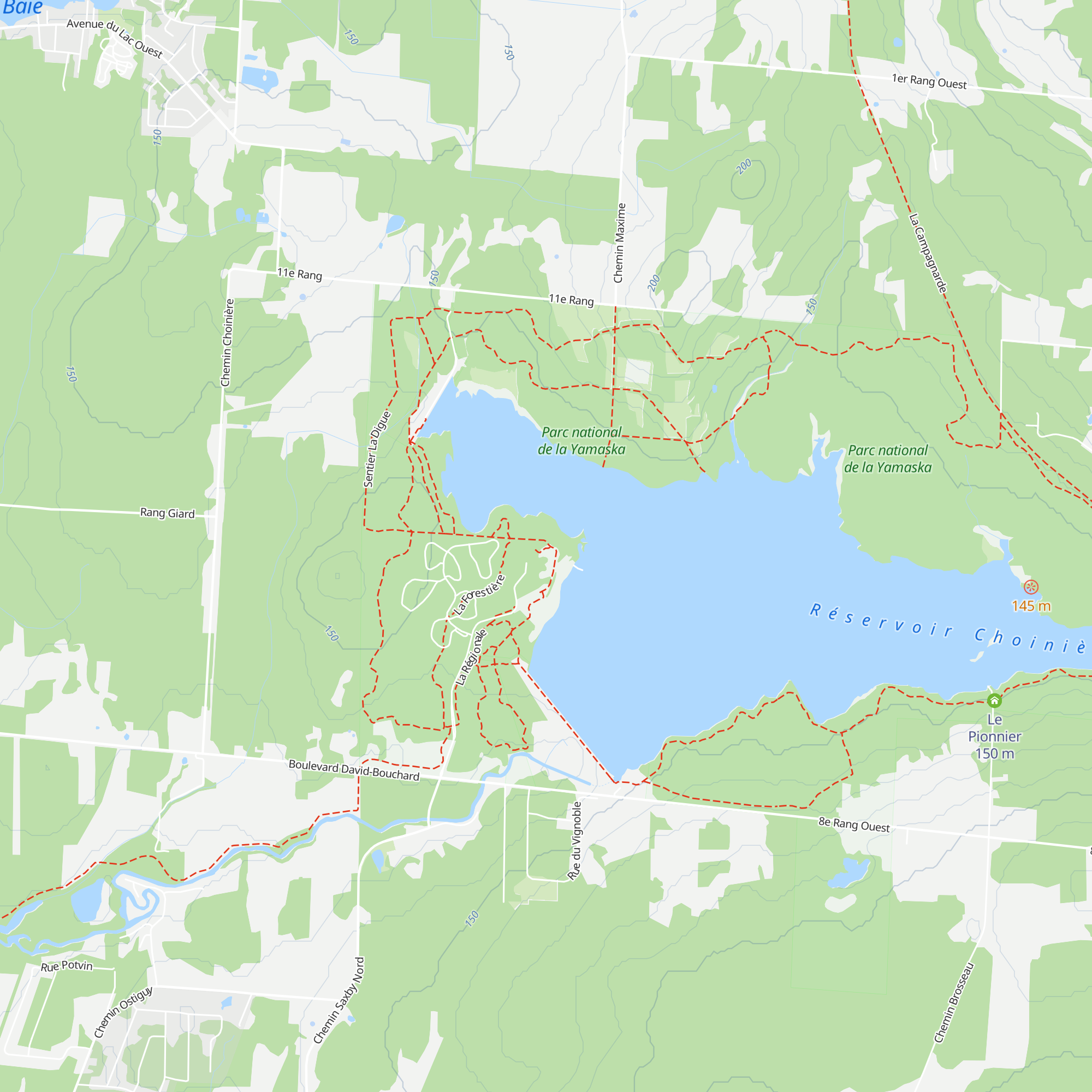 Choinière map