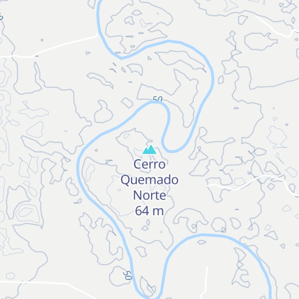 Map of Cerro Quemado Norte