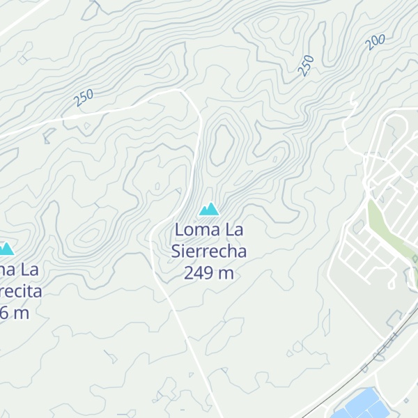 Map of Loma La Sierrecha