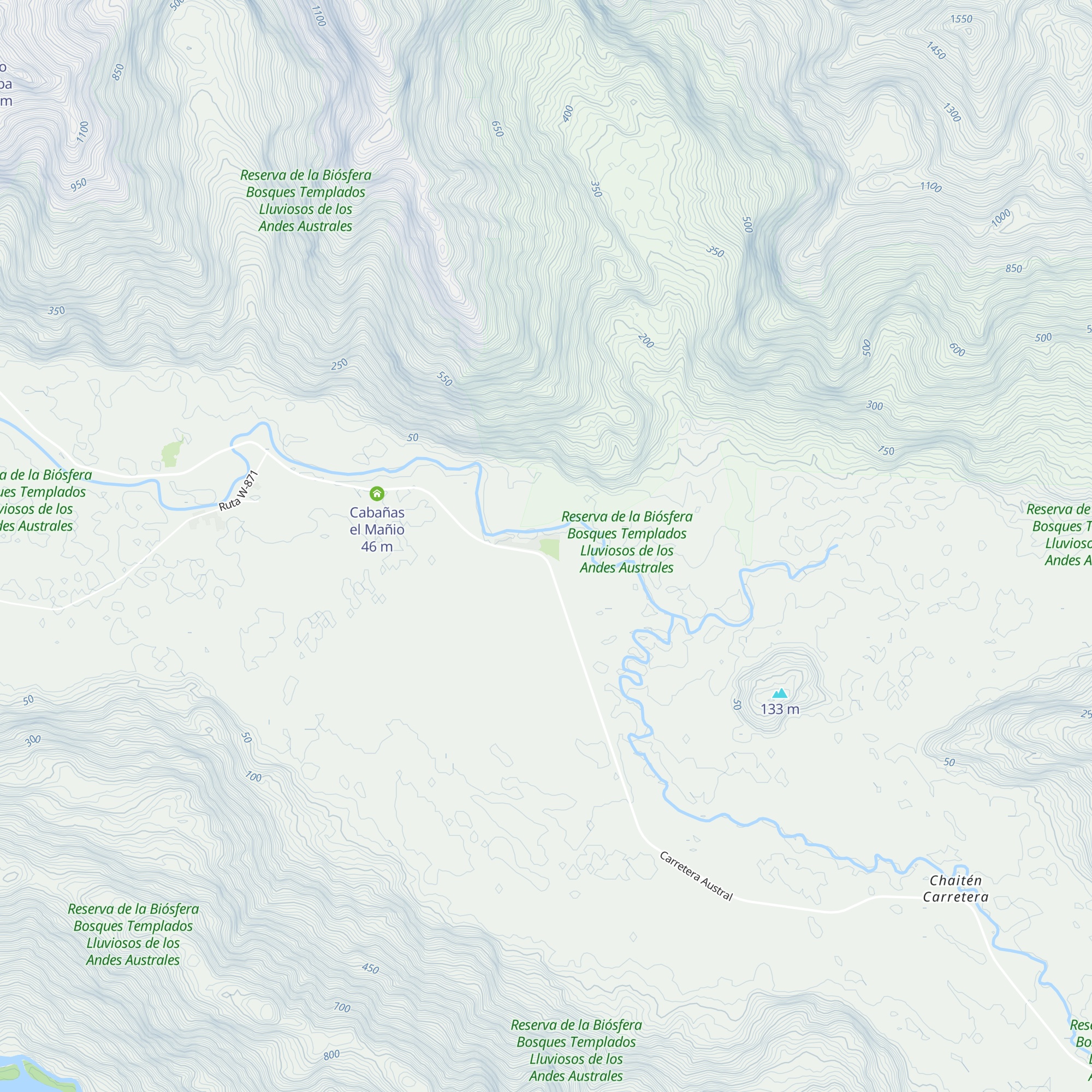 Cabañas map