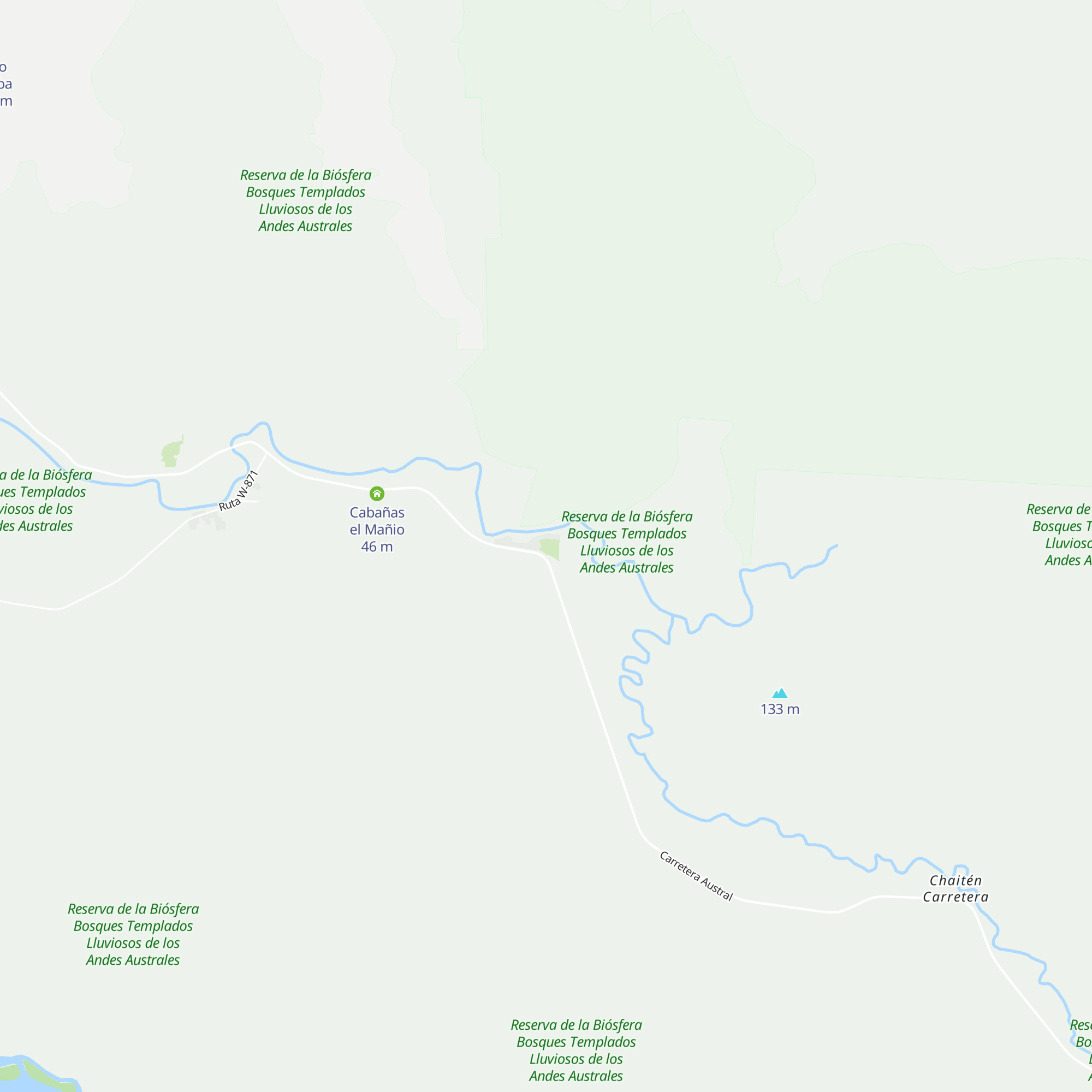 Cabañas map