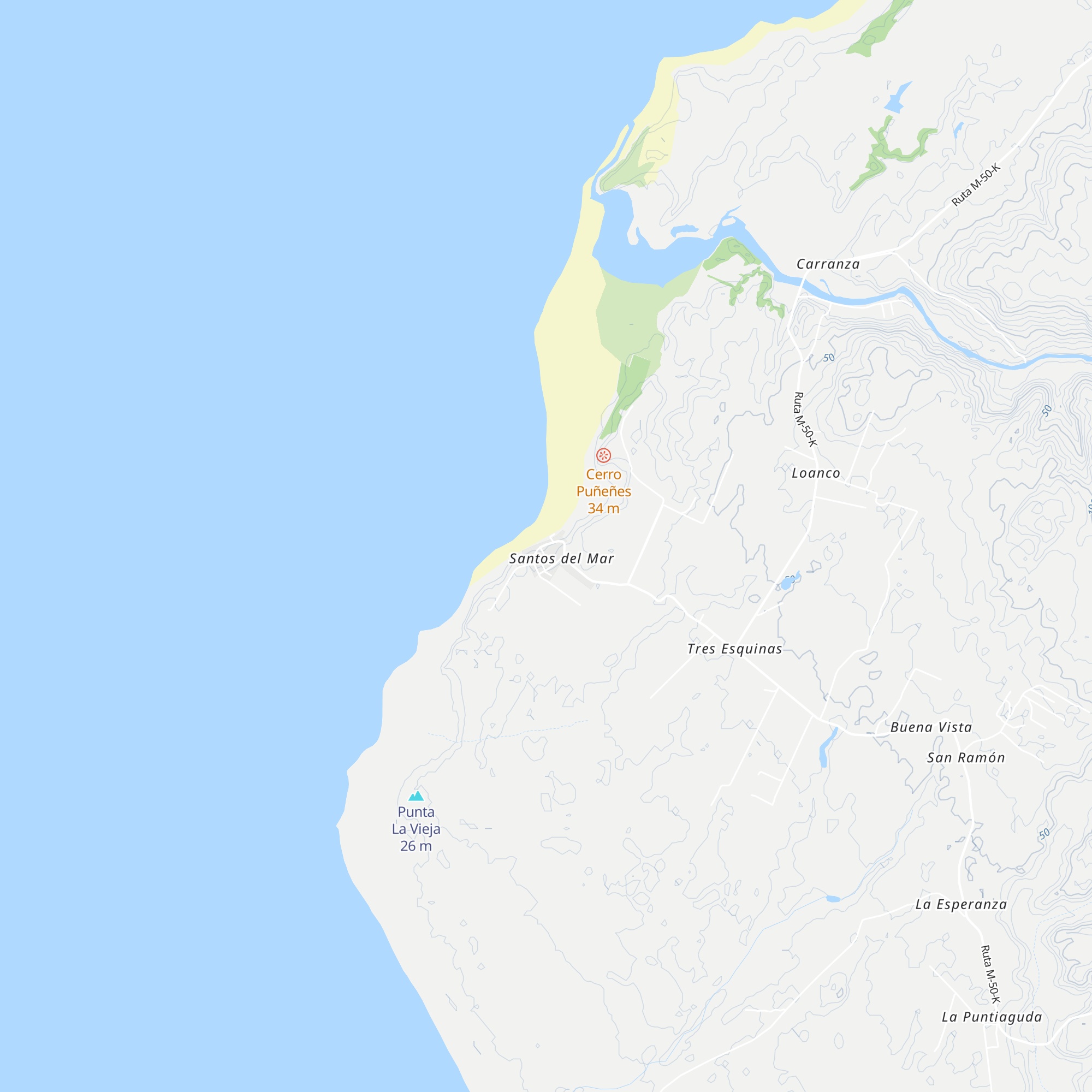 Cabañas de Inés Cancino map