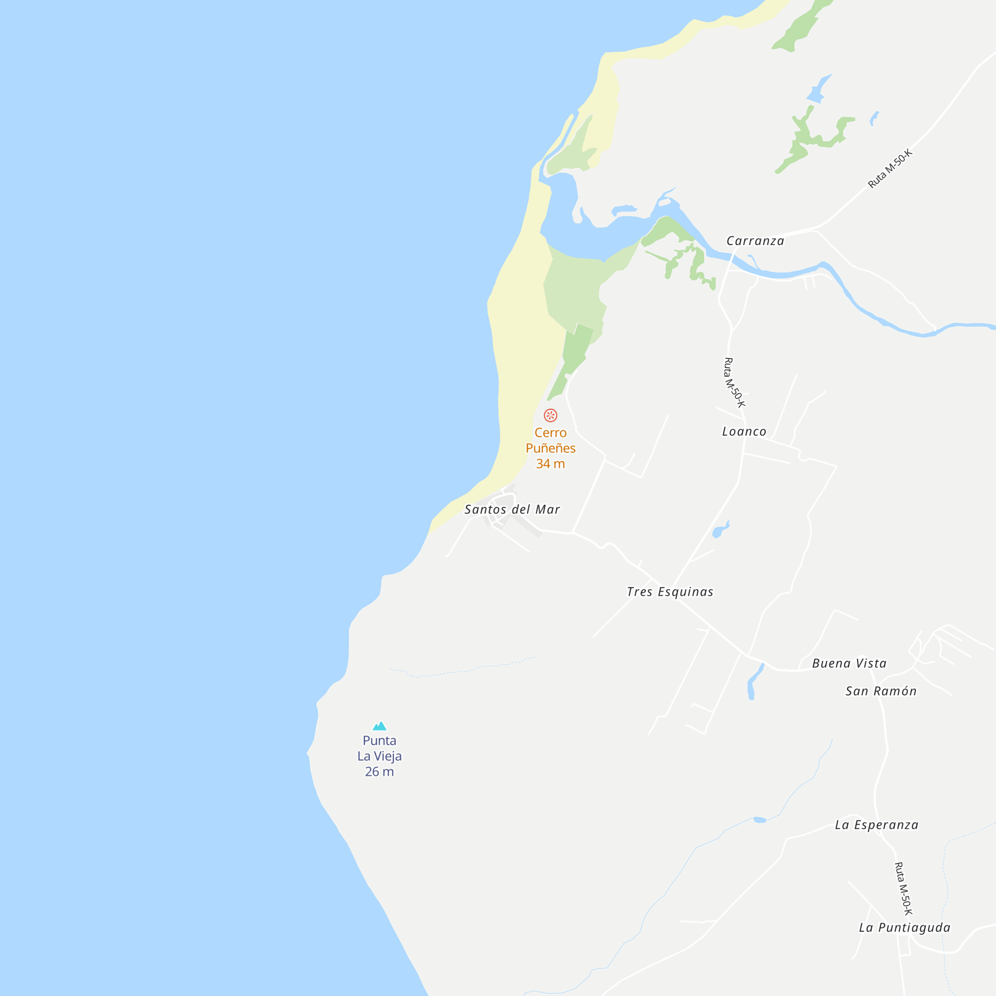 Cabañas de Inés Cancino map