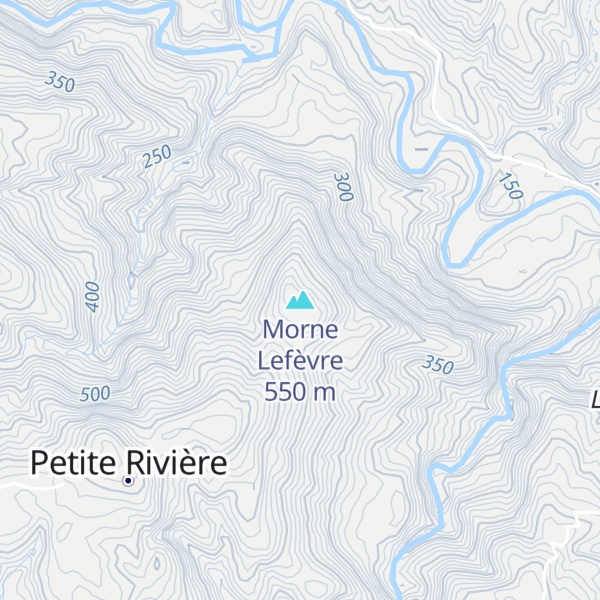 Map of Morne Lefèvre