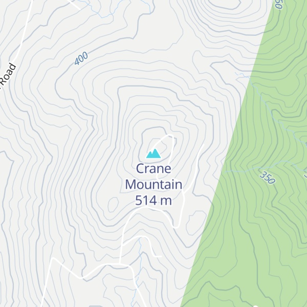 Map of Crane Mountain