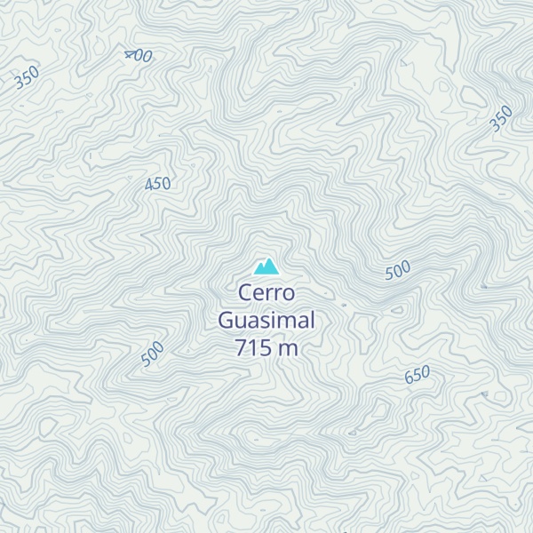 Map of Cerro Guasimal