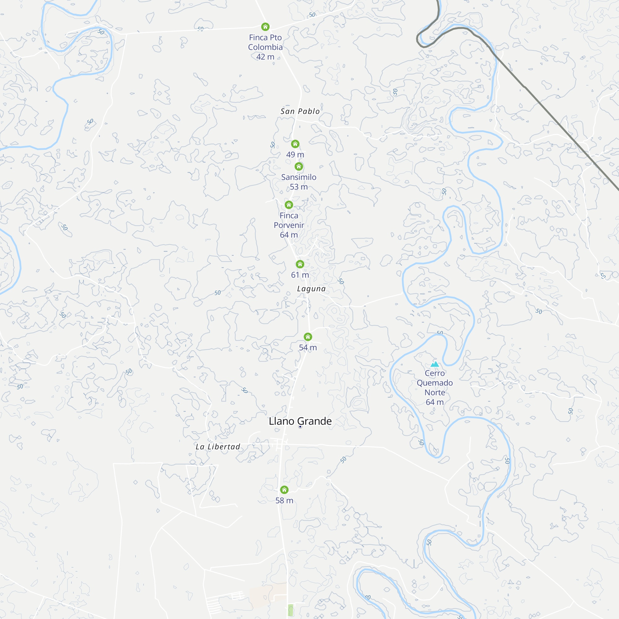 La Victoria map