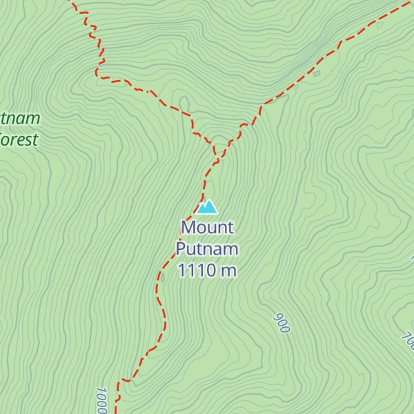 Map of Mount Putnam