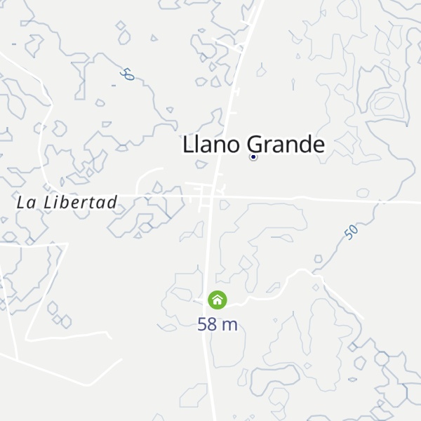 Map of Llano Grande