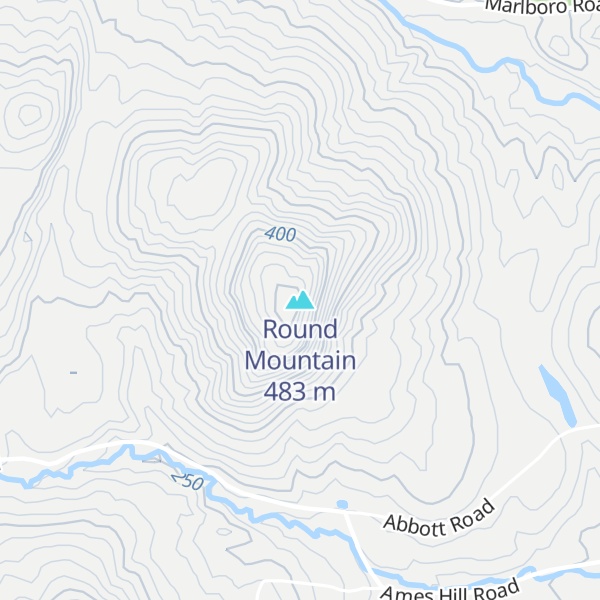 Map of Round Mountain