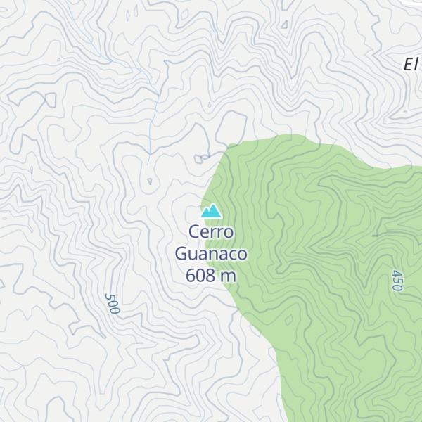 Map of Cerro Guanaco