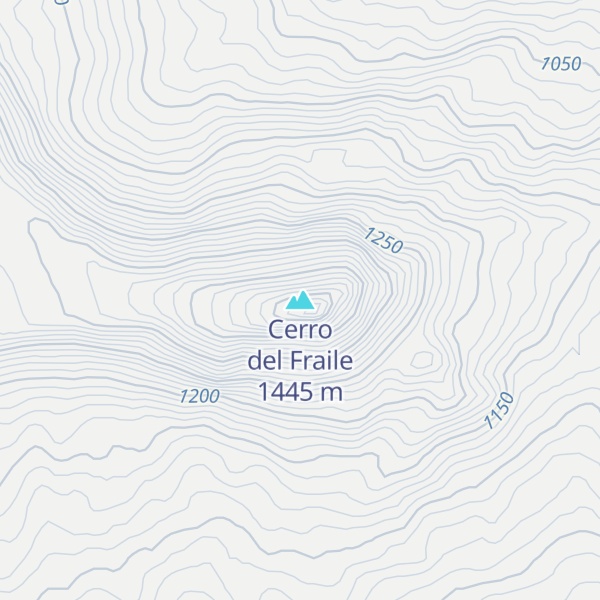 Map of Cerro del Fraile
