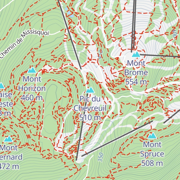 Map of Pic du Chevreuil