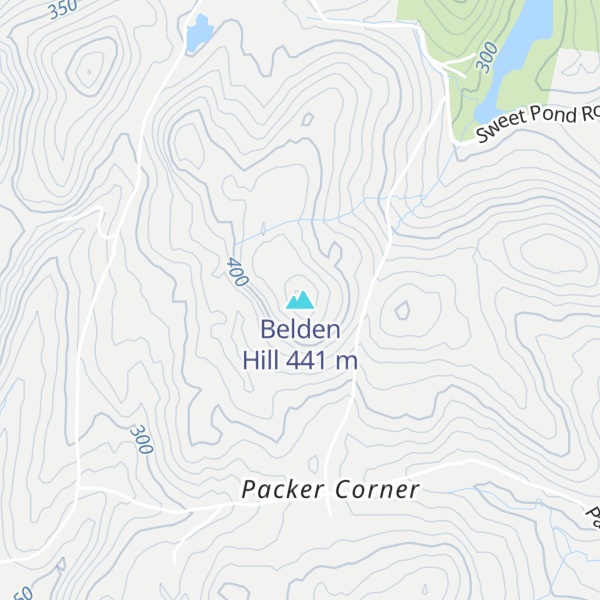 Map of Belden Hill