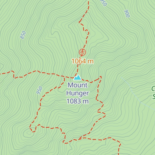 Map of Mount Hunger