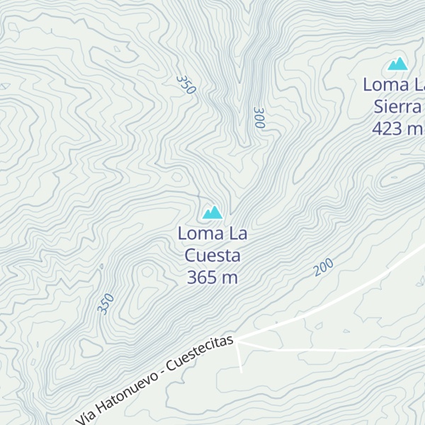 Map of Loma La Cuesta