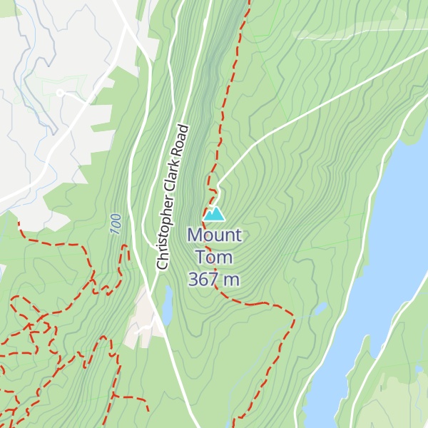 Map of Mount Tom