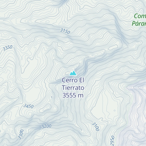 Map of Cerro El Tierrato