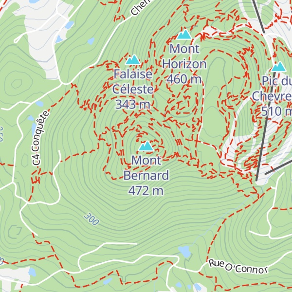 Map of Mont Bernard