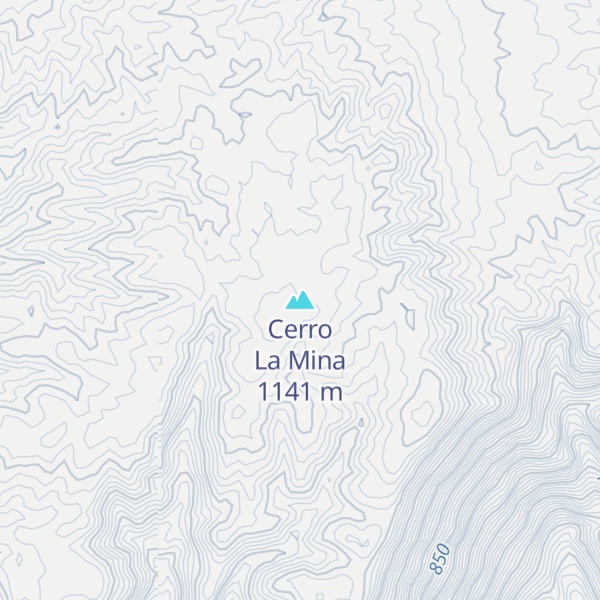 Map of Cerro La Mina