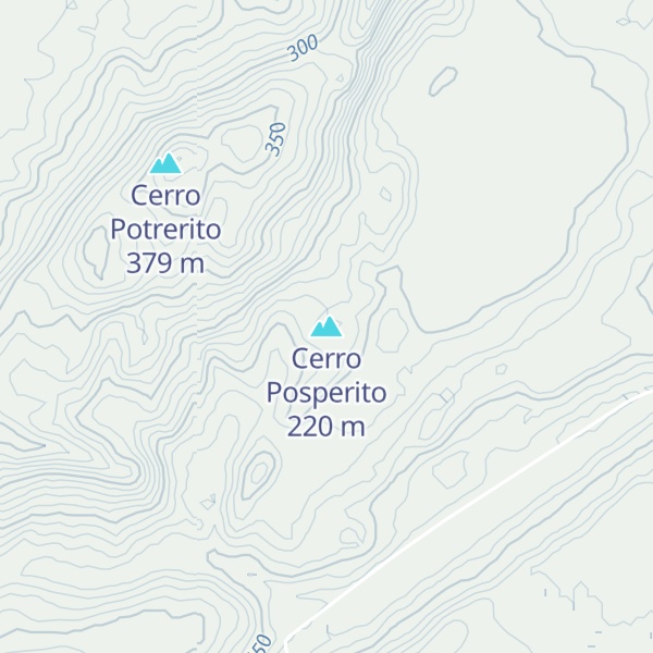Map of Cerro Posperito