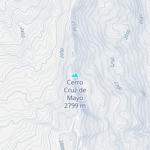 Map of Cerro Cruz de Mayo